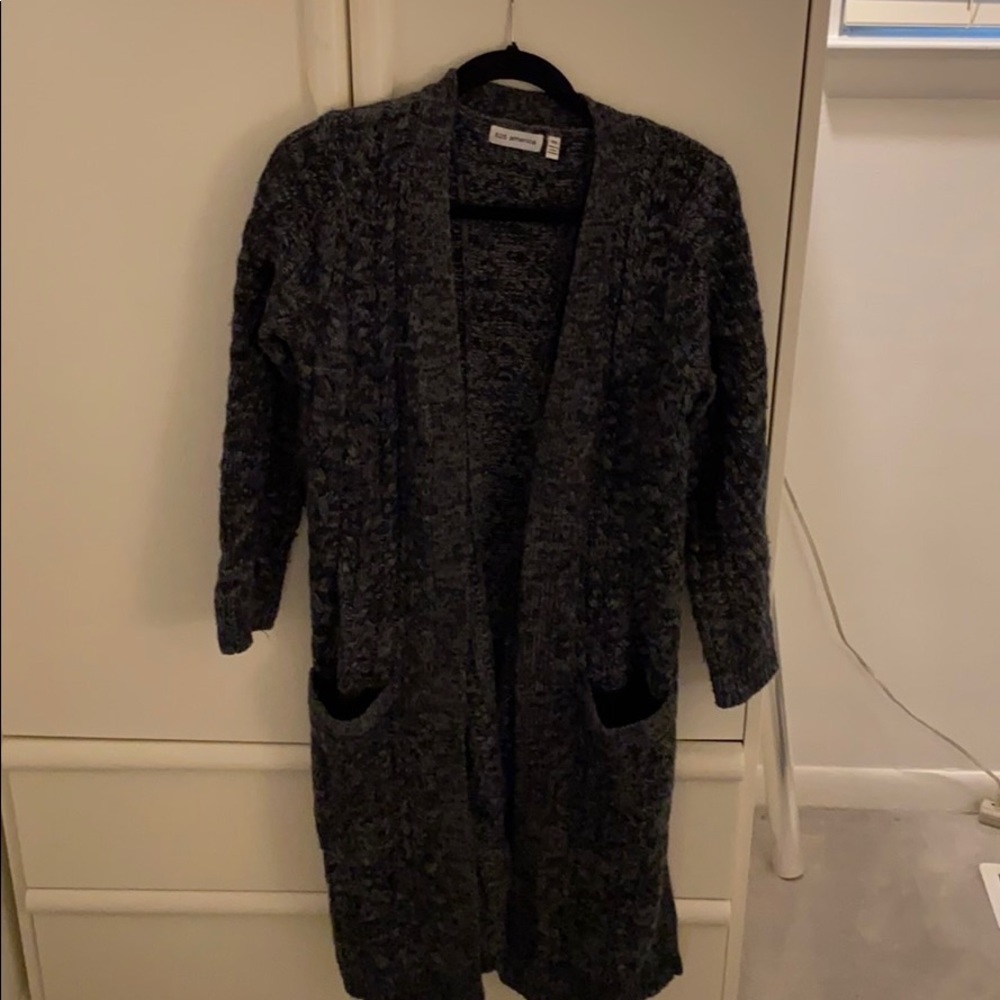 Knit open cardigan